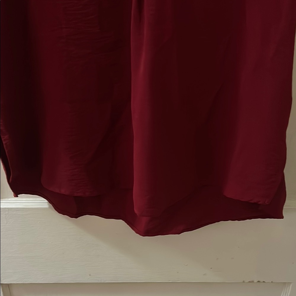 Entro Deep Red Blouse - Picture 7 of 10